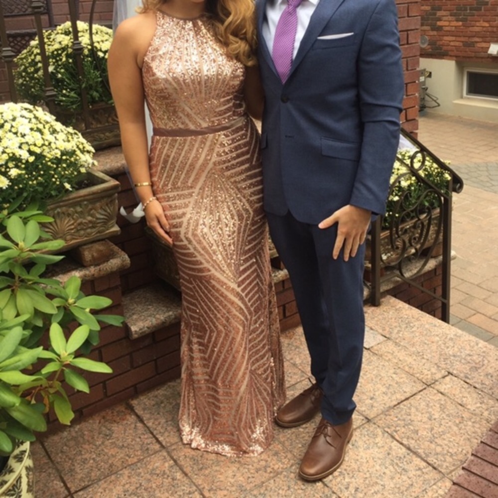 Rose Gold Sequin Dress